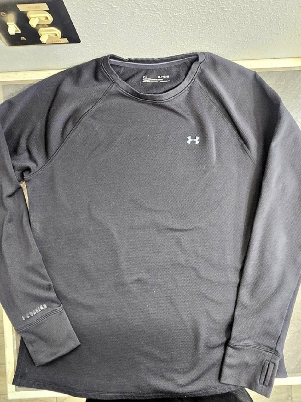 Under Armour ColdGear Base 4.0 Crew Men's Black Long Sleeve XL